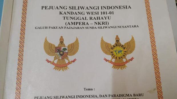 Penampakan Lambang Pancasila yang Diubah Paguyuban di Garut