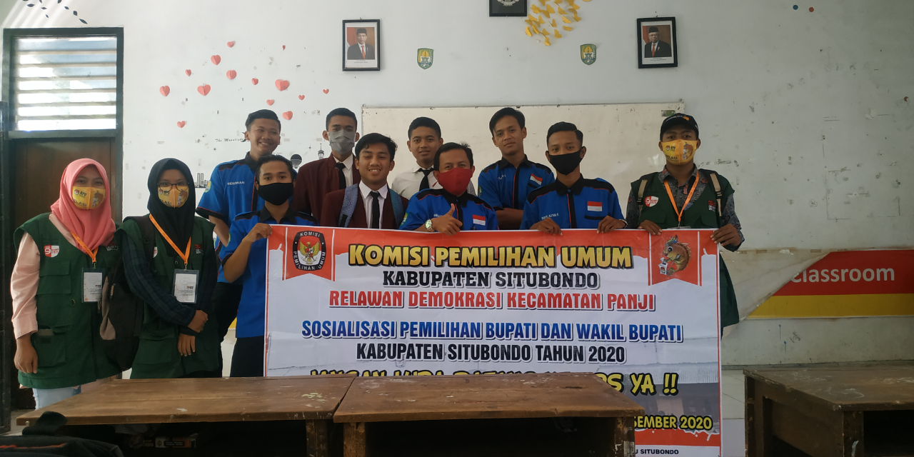 Relawan Demokrasi Kecamatan Panji Sosialisasi ke SMK 1 Panji Kabupaten Situbondo