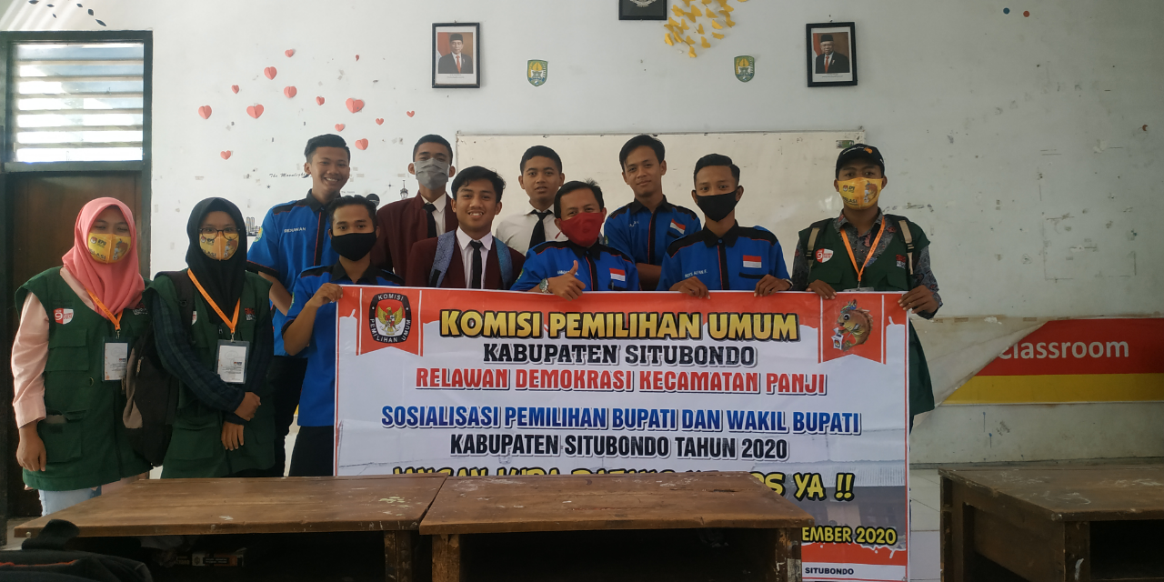 Relawan Demokrasi Kecamatan Panji Sosialisasi ke SMK 1 Panji Kabupaten Situbondo