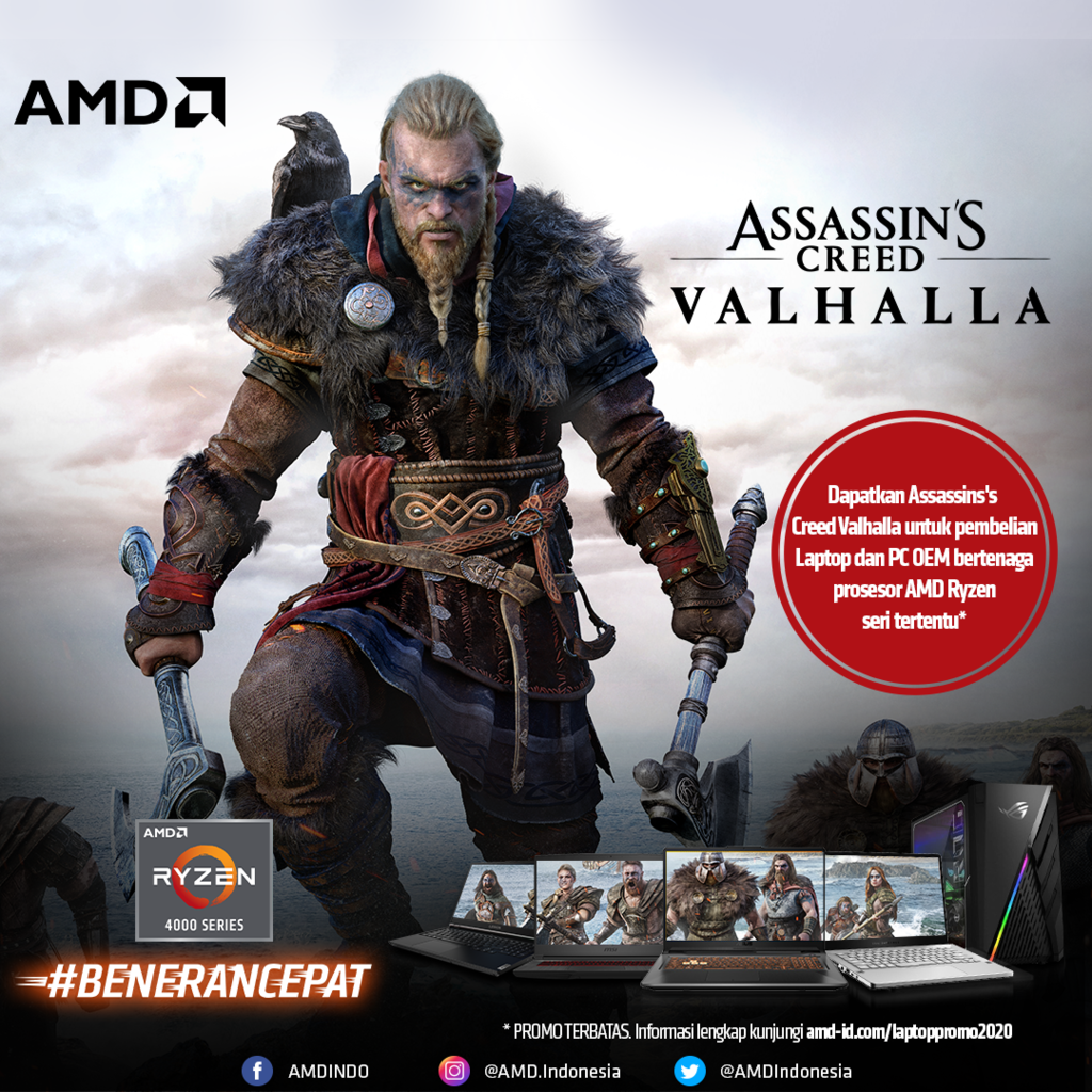 Beli Laptop Bertenaga AMD Ryzen & Radeon Dapet Bonus Game Keren Gan!