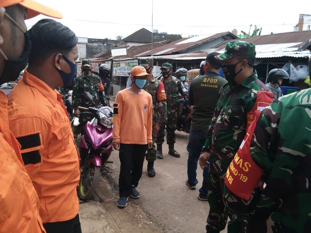 Kampanye terpadu protokoler kesehatan di pasar rakyat kota pangkalan balai