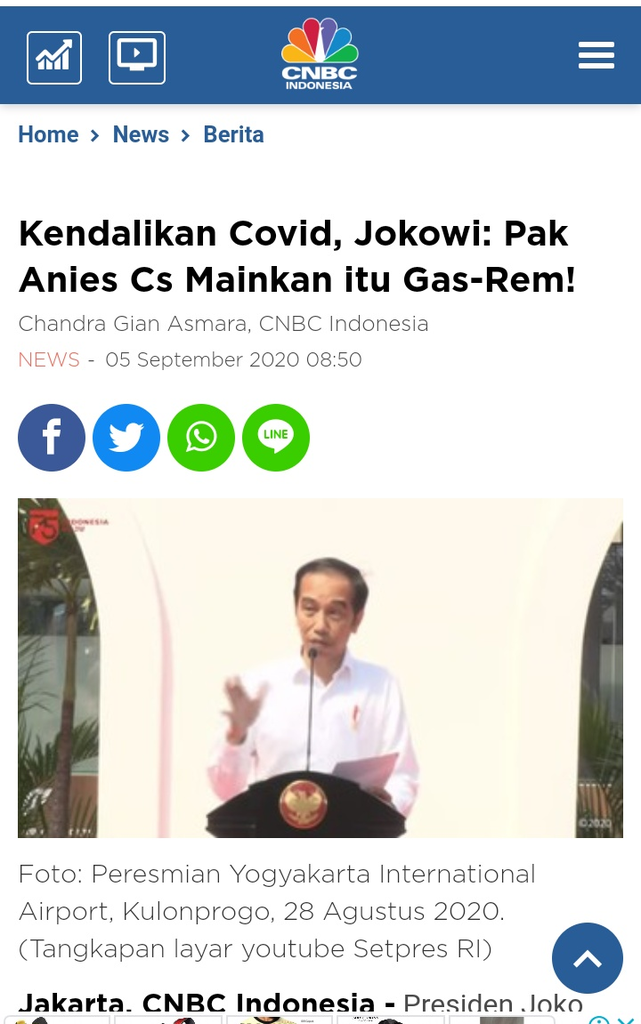 Jokowi Minta Kesehatan Nomor 1, Anies Tarik Rem Darurat PSBB
