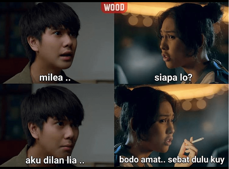 Sudah Terlupakan, Meme Dilan Milea Bisa Jadi Penawar Rindu Kamu..