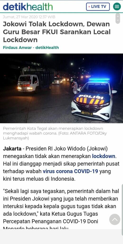 Bima Arya: Kalau Saja 6 Bulan Lalu Kita Serempak Lockdown…