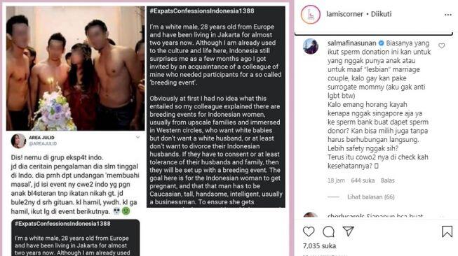 Salmafina Komentari Acara Pembuahan Massal Cowok Bule ke Cewek Indonesia
