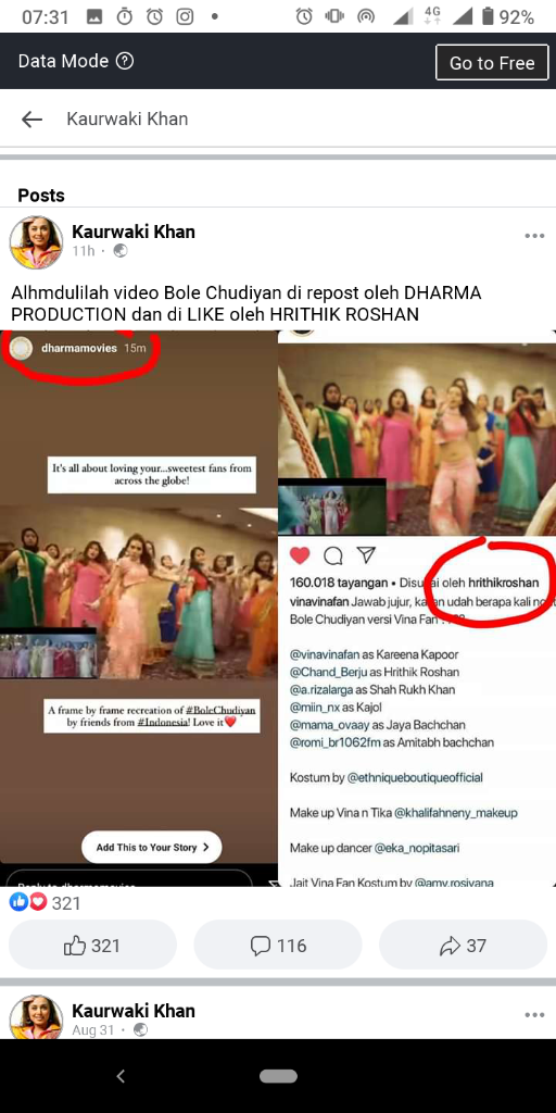 Viral Hingga India! Remake Bole Chudiyan Oleh Vina Fan, Mirip Aslinya, Gan!