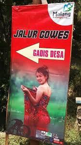 Gadis Desa Pakai Jarik Jadi Jalur Gowes Eksotis