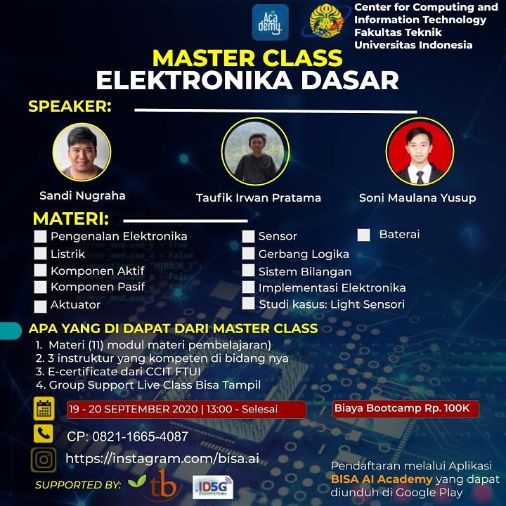 BOOTCAMP - Master Class – Elektronika Dasar