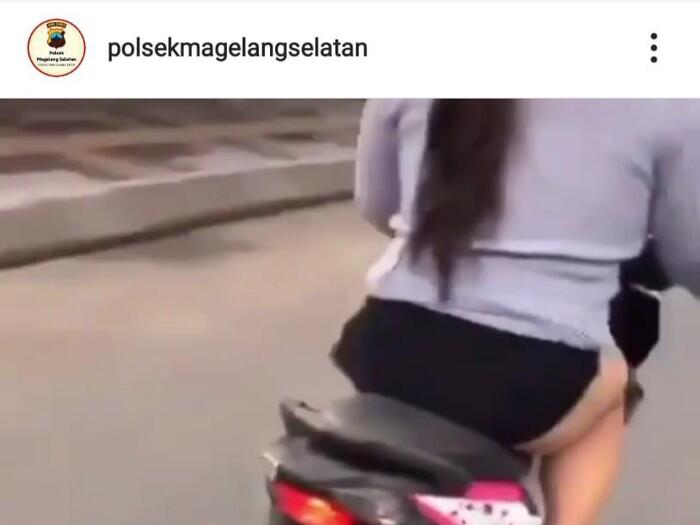 Heboh Video Mbak Ida Pamer Celana Dalam Sambil Motoran, Polisi Turun Tangan