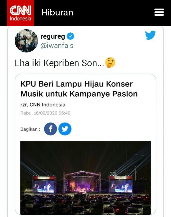 KPU Beri Lampu Hijau Konser Musik untuk Kampanye Paslon