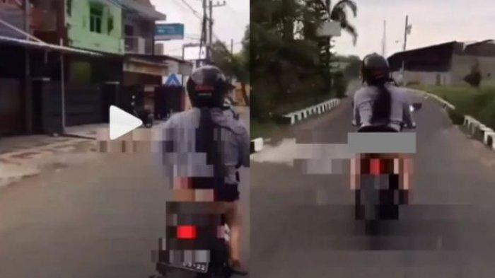 Cewek Naik Motor Pamer Celana Dalam, Sungguh Hal Yang Mengecrotkan