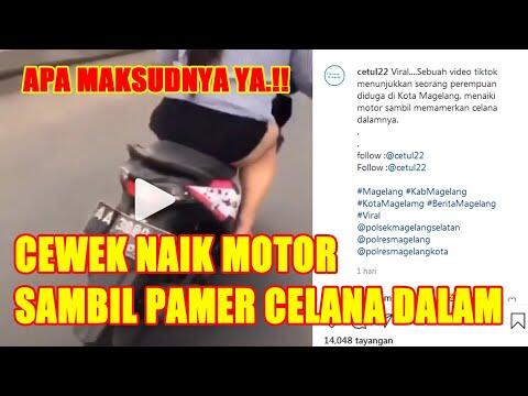 Cewek Naik Motor Pamer Celana Dalam, Sungguh Hal Yang Mengecrotkan