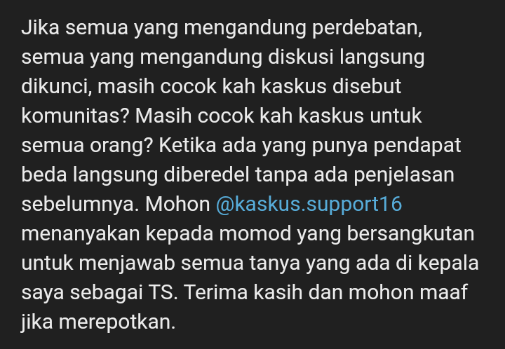 Sedih, sekarang moderator HTH udah gak ada harganya lagi 😭😭