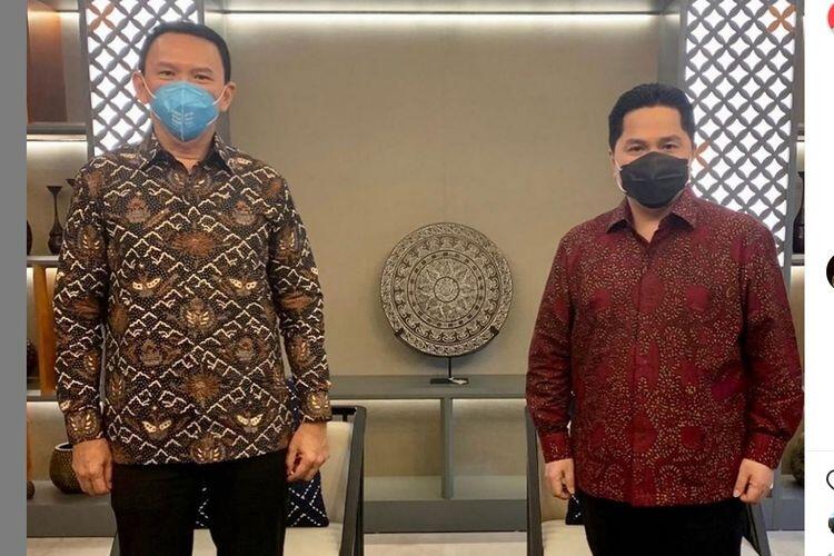 Ahok : Bubarkan Kementerian Erick Thohir