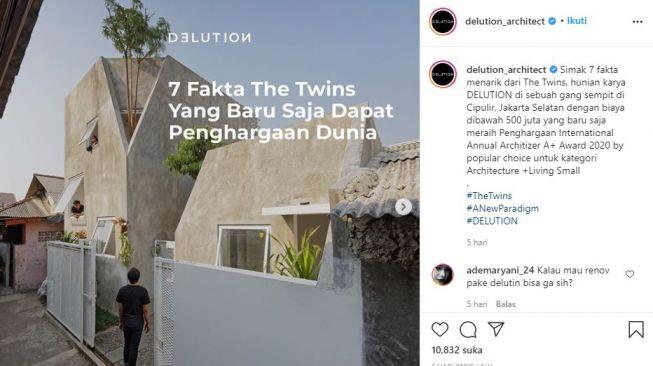 The Twins, Rumah di Gang Sempit Cipulir Jaksel yang Sabet Penghargaan Dunia