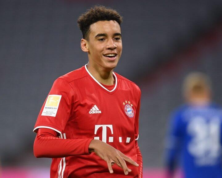 Jamal Musiala. Pencetak gol termuda FC Bayern yang bermain di 2 Tim Nasional