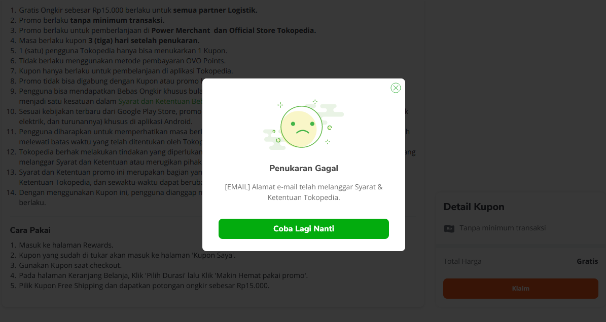 SURAT TERBUKA UNTUK TOKOPEDIA - BLOKIR PROMO