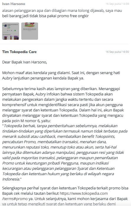 SURAT TERBUKA UNTUK TOKOPEDIA - BLOKIR PROMO