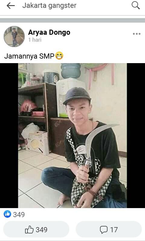 Gengster mulai eksis di group facebokk