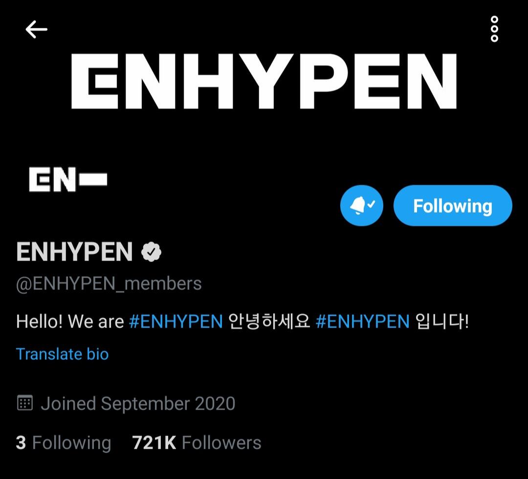 ENHYPEN Jadi Rookie Tercepat yang Raih 500 ribu Followers di Tahun 2020!