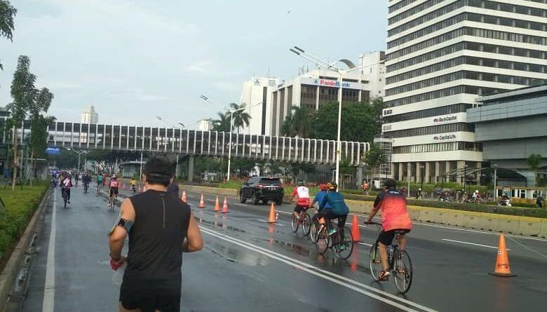 Pasca Hujan, Sudirman-Thamrin Tetap Ramai Warga Berolahraga