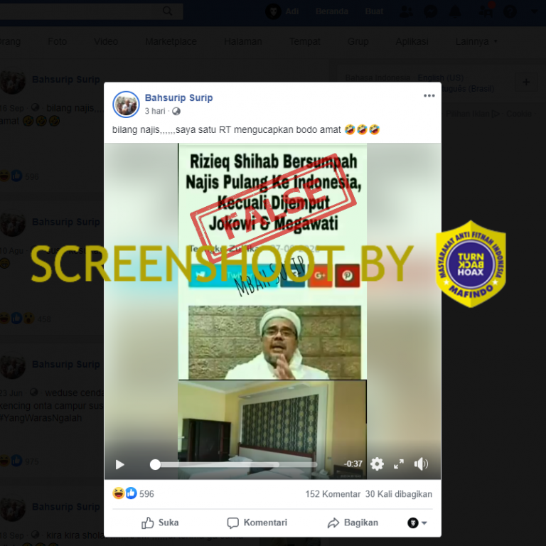 Habib Rizieq Pulang ke Indonesia Jika Dijemput Jokowi dan Megawati