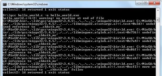 Mengapa Compiler GCC (minGW) Saya Gak Bisa Digunakan Untuk Mengcompile Kode Program C