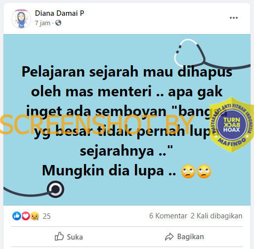 Mendikbud Resmi Hapus Pelajaran Sejarah dari Sekolah