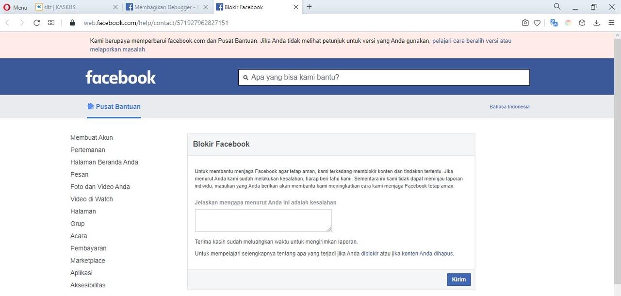 Cara Mengatasi URL Yang Diblokir Oleh Facebook Dan Pencegahannya