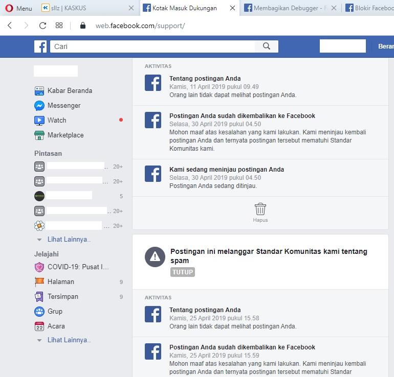 Cara Mengatasi URL Yang Diblokir Oleh Facebook Dan Pencegahannya