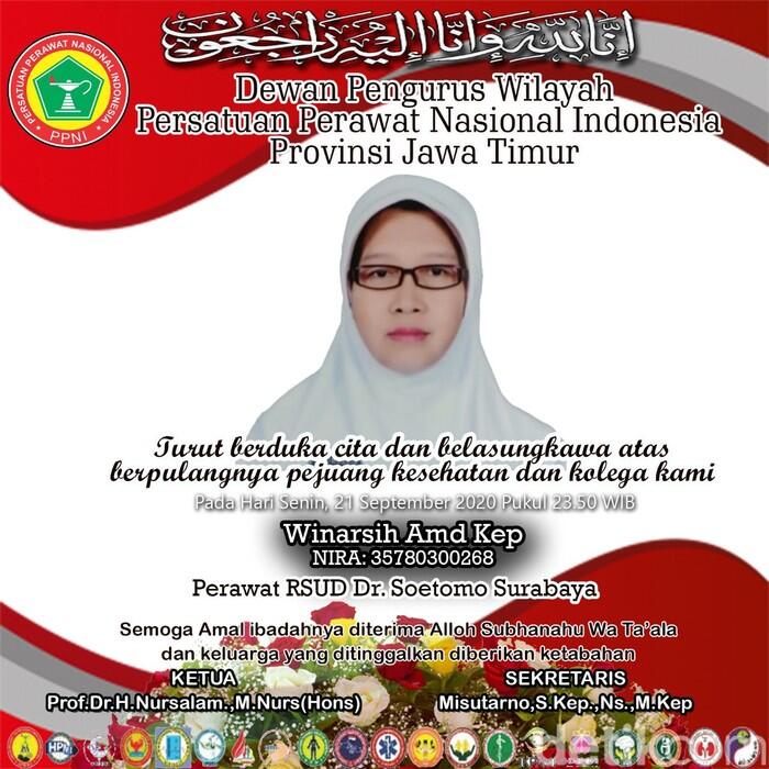 RSU Soetomo Kembali Berduka, Seorang Perawat Meninggal Terpapar COVID-19