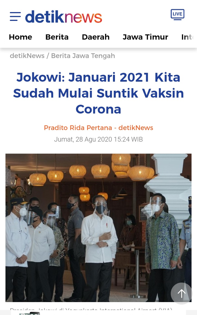 Anies Sindir Jokowi Soal Vaksin Covid-19: di Amerika Baru Siap Kuartal Ketiga 2021