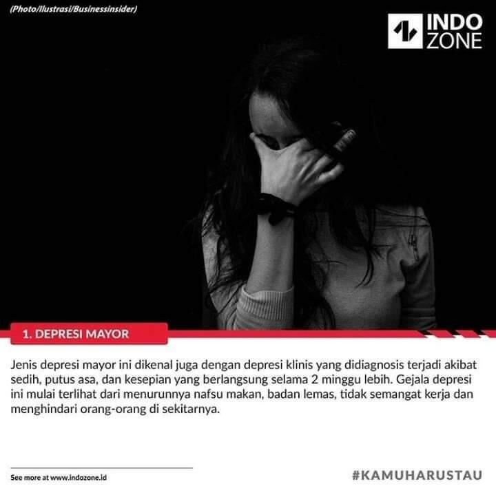 Jenis Depresi Yang Sering Dialami Orang