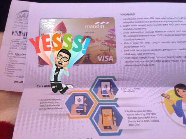 Proses daftar Tabungan Mandiri Now