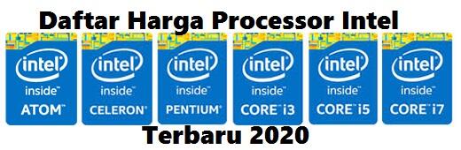 Daftar Harga Processor Intel Terbaru 2020