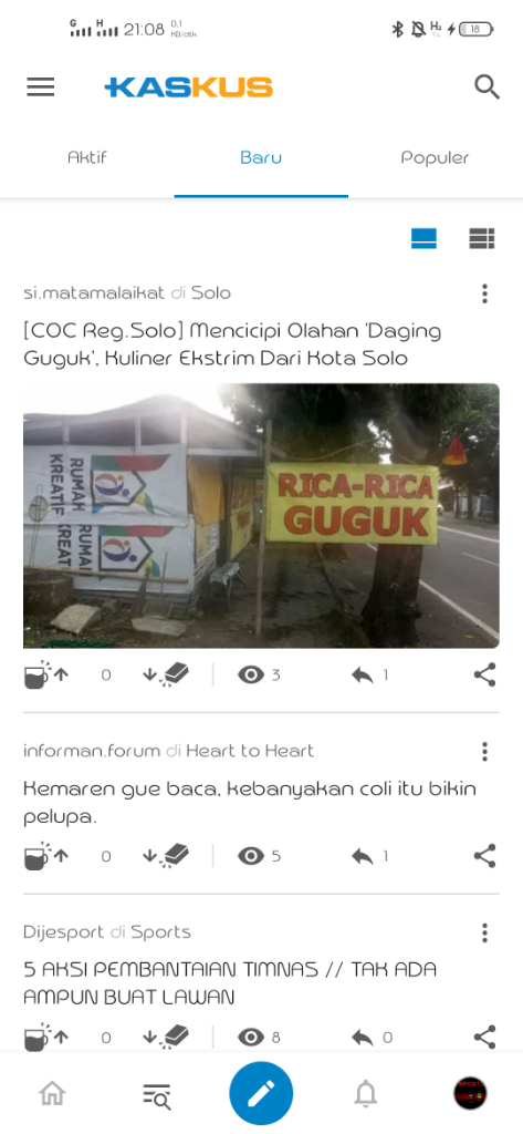 Kreterianya seperti apa untuk fitur yang Aktif, Baru dan Popuper.