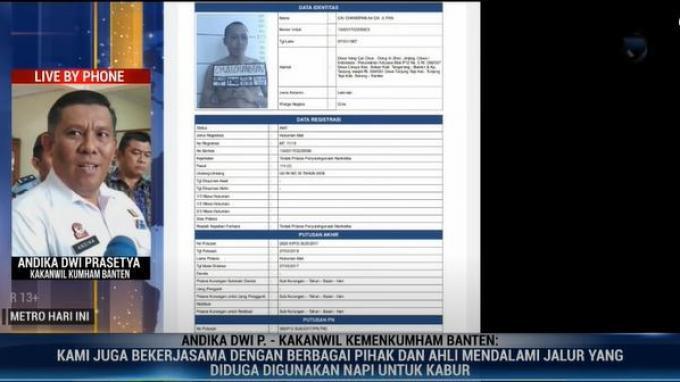 Kemenkumham Sebut Ada Napi yang Diancam Terkait Kaburnya Terpidana Mati Kasus Narkoba