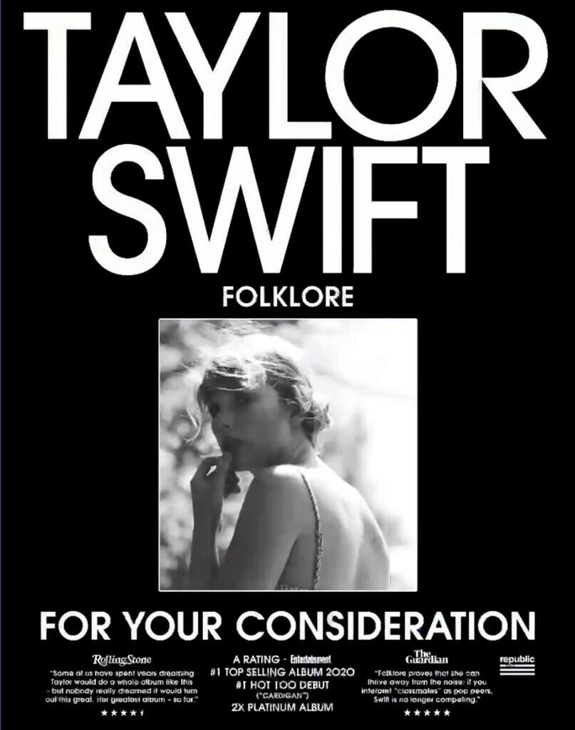 Cetak Rekor, 10 Lagu Terbaik Taylor Swift di Album Terbaru 'Folklore'