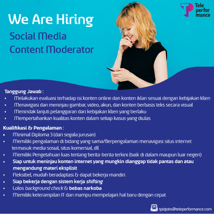  jakarta lowongan kerja social media content moderator kaskus