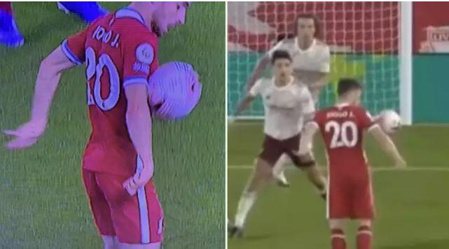 Gol Debut Diogo Jota di Liverpool, Handball atau Nggak?