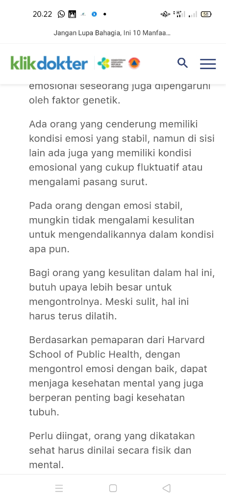 Bahagiakan Dirimu! Lalu Rasakan Efeknya