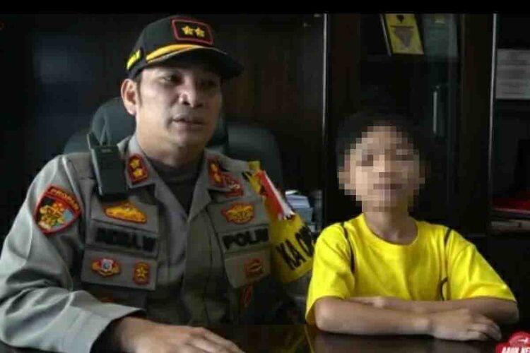 Kisah RFZ, Bocah yang Disiksa Ayah Dibuang Ibunya, Kini Diasuh Kapolres