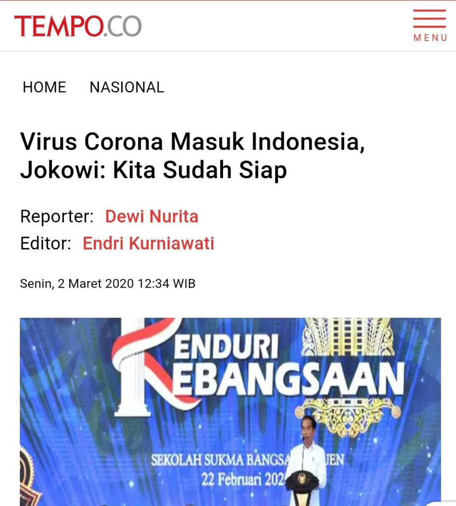Jokowi di Hari Kesaktian Pancasila: Ujian Kita Tak Alang-Kepalang, Corona