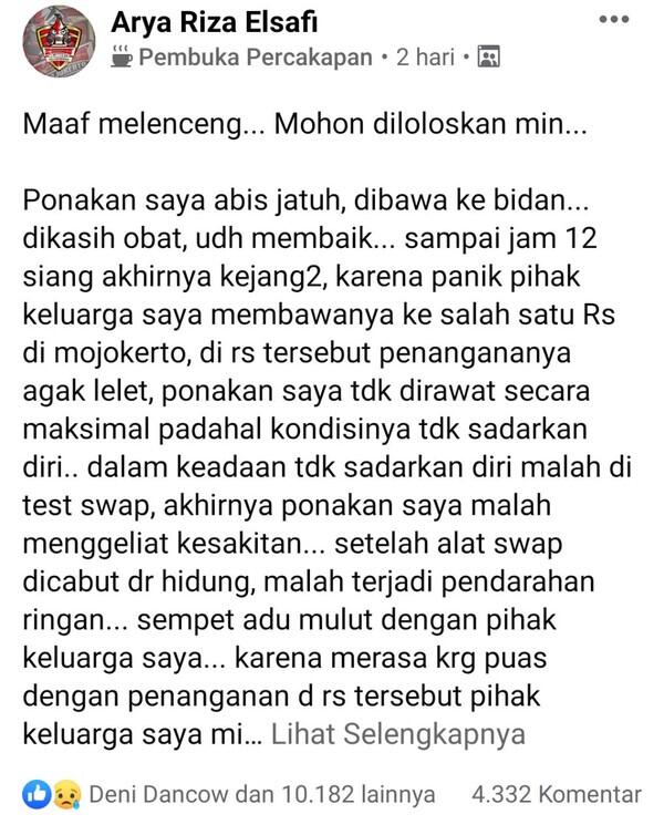 Viral Curhat di Medsos Santri Meninggal Gegara Prosedur Penanganan COVID-19