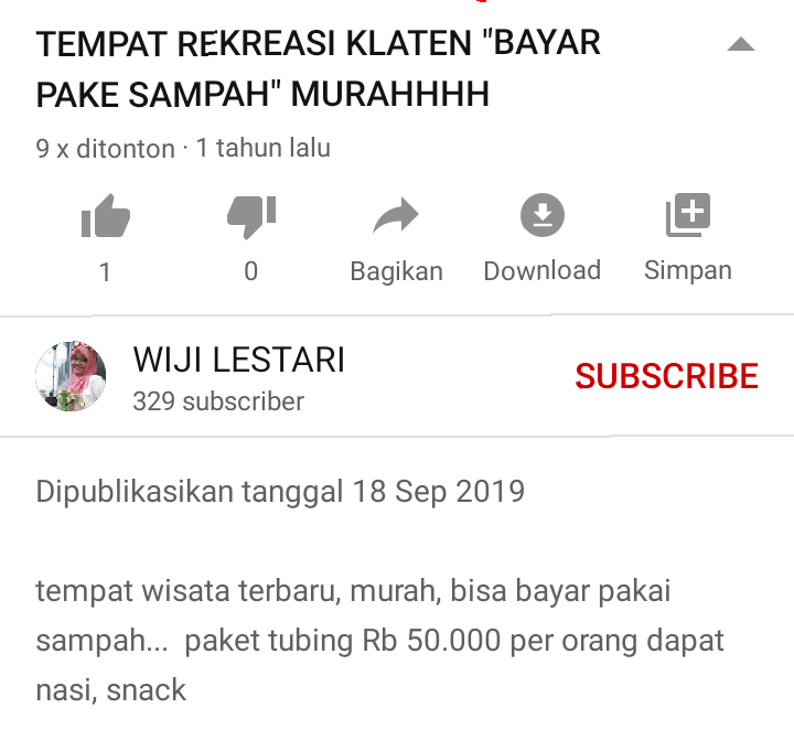 &#91;Coc Reg Klaten&#93; Mengajarkan Hidup Bersih, Tempat Wisata Ini Dibayar Dengan Sampah