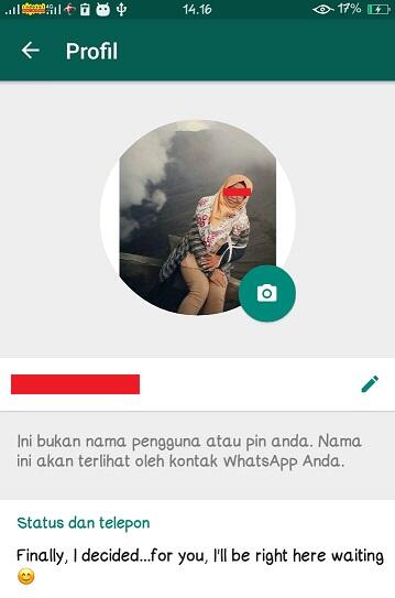 Pengalaman Ane Saat Pakai Foto Cewek Di Profil Whatsapp: Awas Engas Online