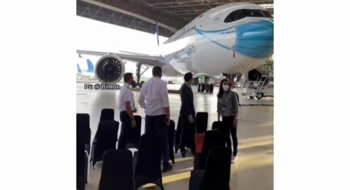 Unik Dan Keren, Pesawat Garuda Indonesia A330-900neo Ini Didesain Pakai Masker!