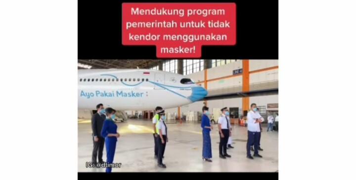 Unik Dan Keren, Pesawat Garuda Indonesia A330-900neo Ini Didesain Pakai Masker!
