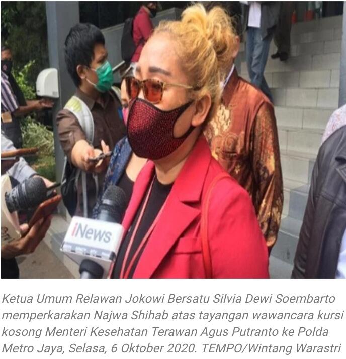 Wawancara Kursi Kosong, Najwa Shihab Dilaporkan ke Polisi oleh Relawan Jokowi Bersatu