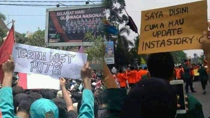 Kumpulan Poster Lucu Saat Demo Tolak RUU Omnibus Law